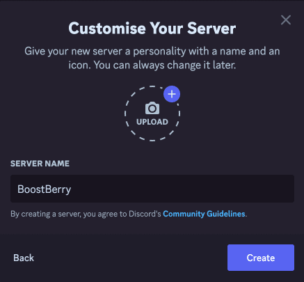 Create a discord Server